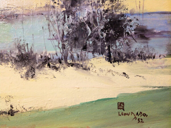 Leon Dabo, NA (1864-1960) "River in Springtime 52, aka River Against Pink Hills" - Image 12