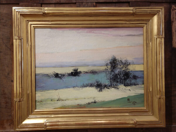 Leon Dabo, NA (1864-1960) "River in Springtime 52, aka River Against Pink Hills" - Image 3