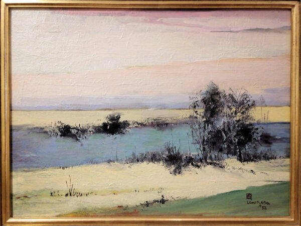 Leon Dabo, NA (1864-1960) "River in Springtime 52, aka River Against Pink Hills" - Image 4