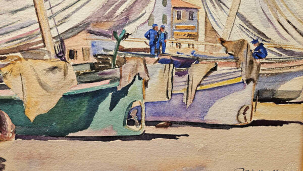 Robert Hallowell (1886-1939) Drying Sails, Collioure, 1926 - Image 10