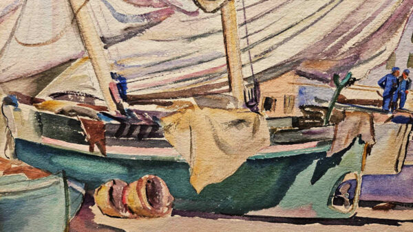 Robert Hallowell (1886-1939) Drying Sails, Collioure, 1926 - Image 11