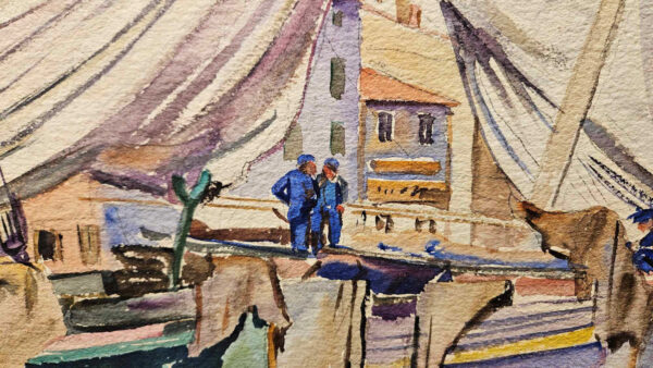 Robert Hallowell (1886-1939) Drying Sails, Collioure, 1926 - Image 14