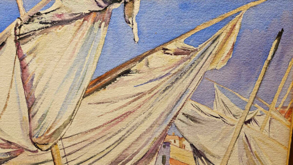 Robert Hallowell (1886-1939) Drying Sails, Collioure, 1926 - Image 9