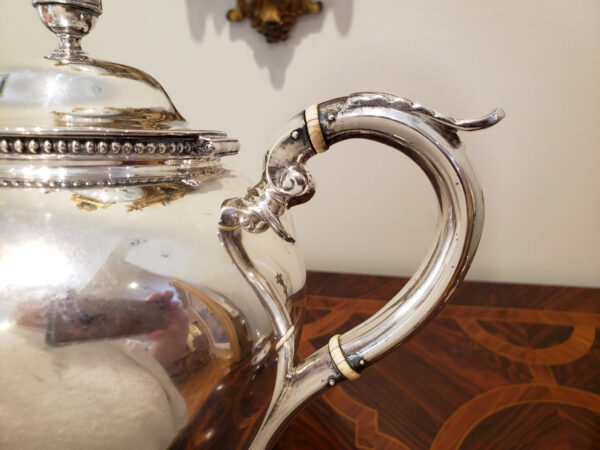 A Rare Early Coin Silver Tea Set by Shreve Crump & Low, Boston - Image 10
