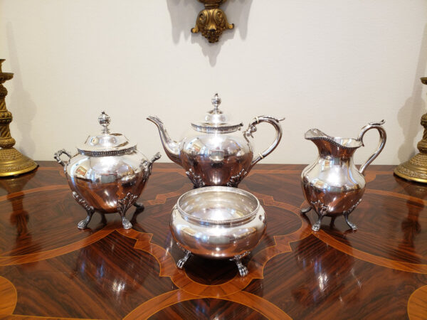 A Rare Early Coin Silver Tea Set by Shreve Crump & Low, Boston