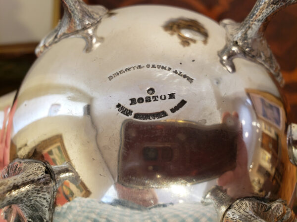A Rare Early Coin Silver Tea Set by Shreve Crump & Low, Boston - Image 23