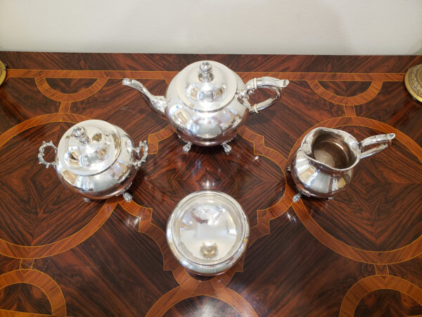 A Rare Early Coin Silver Tea Set by Shreve Crump & Low, Boston - Image 5