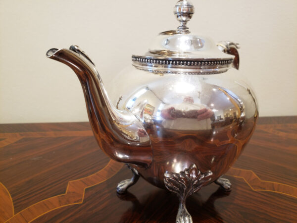 A Rare Early Coin Silver Tea Set by Shreve Crump & Low, Boston - Image 8