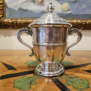 Sterling Silver Equestrian Trophy “The Lovley Night Hurdle” 1959