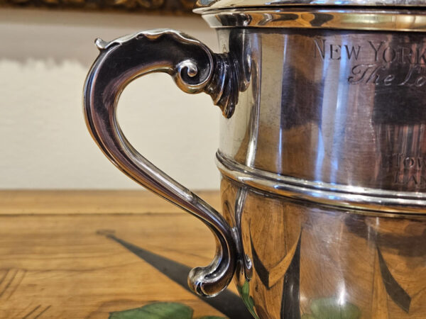 Sterling Silver Equestrian Trophy “The Lovley Night Hurdle” 1959 - Image 6