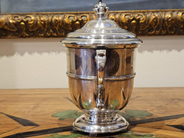 Sterling Silver Equestrian Trophy “The Lovley Night Hurdle” 1959 - Image 8