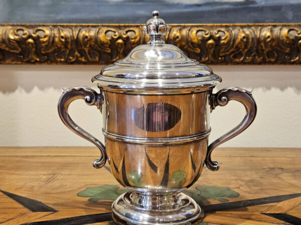 Sterling Silver Equestrian Trophy “The Lovley Night Hurdle” 1959 - Image 9