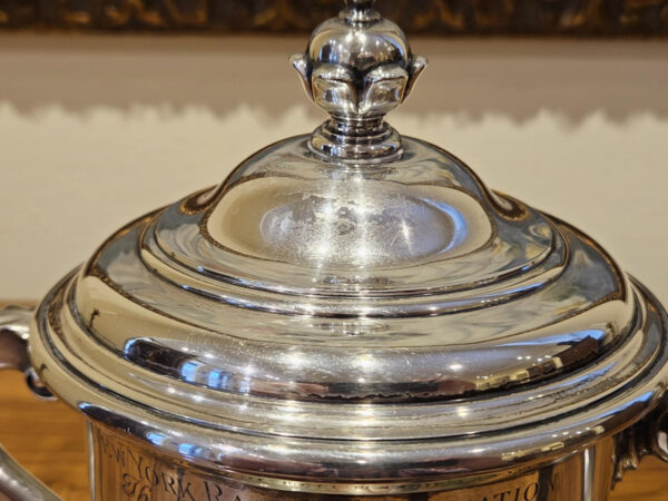 Sterling Silver Equestrian Trophy “The Lovley Night Hurdle” 1959 - Image 12