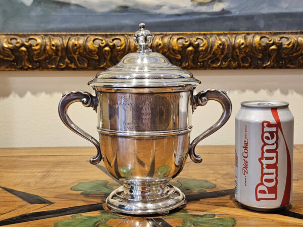 Sterling Silver Equestrian Trophy “The Lovley Night Hurdle” 1959 - Image 18