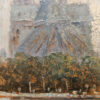 Notre-Dame Cathedral in Paris on the Seine River Oil on Board - Image 10