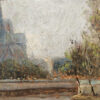 Notre-Dame Cathedral in Paris on the Seine River Oil on Board - Image 6