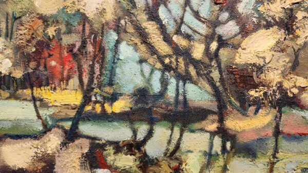 Valdi S. Maris (1919-1993)"South River" Oil on Canvas - Image 8