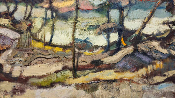 Valdi S. Maris (1919-1993)"South River" Oil on Canvas - Image 9