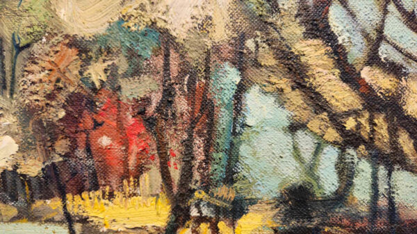 Valdi S. Maris (1919-1993)"South River" Oil on Canvas - Image 13