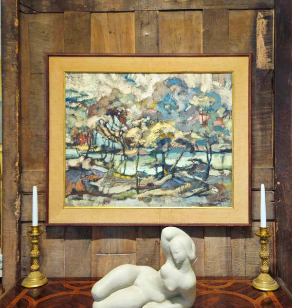 Valdi S. Maris (1919-1993)"South River" Oil on Canvas - Image 22