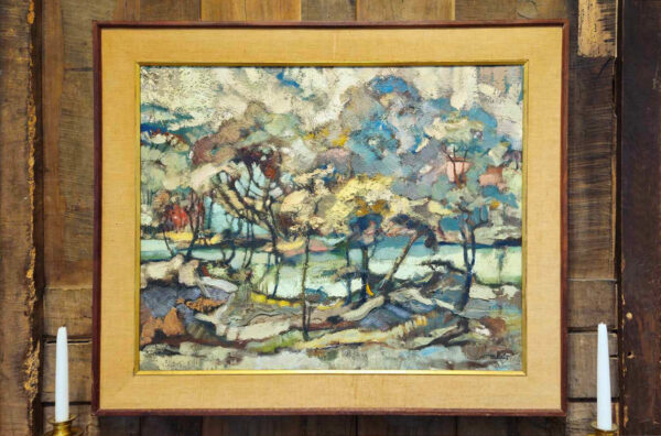 Valdi S. Maris (1919-1993)"South River" Oil on Canvas - Image 2