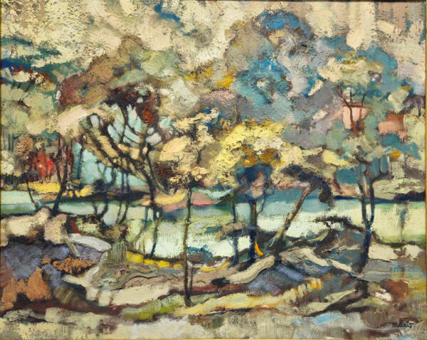 Valdi S. Maris (1919-1993)"South River" Oil on Canvas