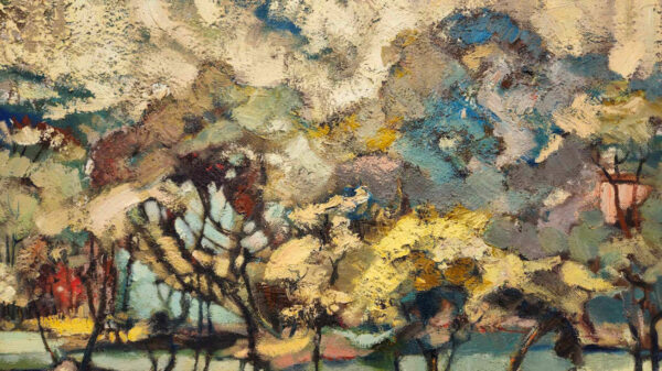 Valdi S. Maris (1919-1993)"South River" Oil on Canvas - Image 5