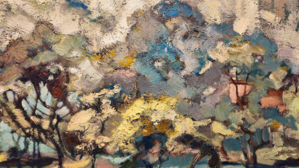 Valdi S. Maris (1919-1993)"South River" Oil on Canvas - Image 6