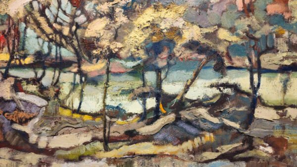 Valdi S. Maris (1919-1993)"South River" Oil on Canvas - Image 7