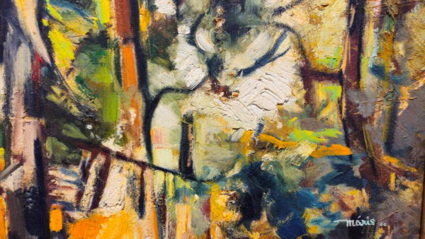 Valdi S. Maris (1919-1993)"Sun in Thicket" Oil on Canvas - Image 9
