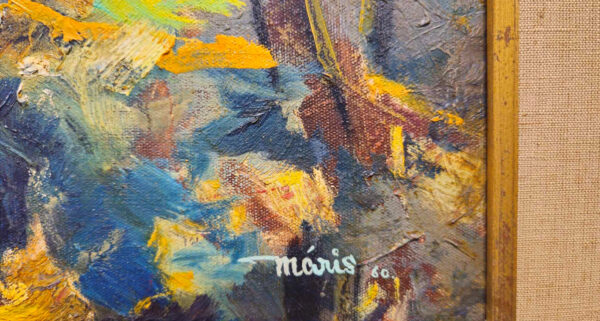 Valdi S. Maris (1919-1993)"Sun in Thicket" Oil on Canvas - Image 21