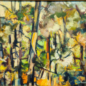 Valdi S. Maris (1919-1993)"Sun in Thicket" Oil on Canvas