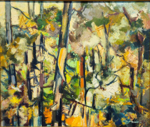 Valdi S. Maris (1919-1993)"Sun in Thicket" Oil on Canvas