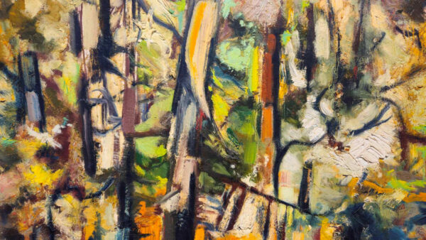 Valdi S. Maris (1919-1993)"Sun in Thicket" Oil on Canvas - Image 7
