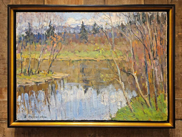 Valerian Mikhailovich Formozov (1921 - 2004) "River Vorya in Spring Time" - Image 4