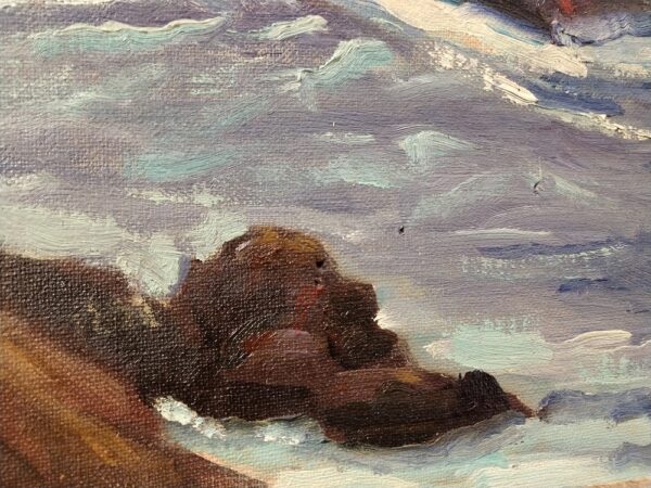 "The Restless Sea" Oil on Board by Walter Alexander Bailey (1894 - 1989) - Image 9