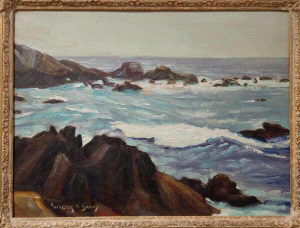 "The Restless Sea" Oil on Board by Walter Alexander Bailey (1894 - 1989) - Image 2