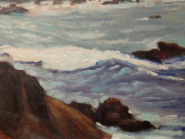 "The Restless Sea" Oil on Board by Walter Alexander Bailey (1894 - 1989) - Image 6