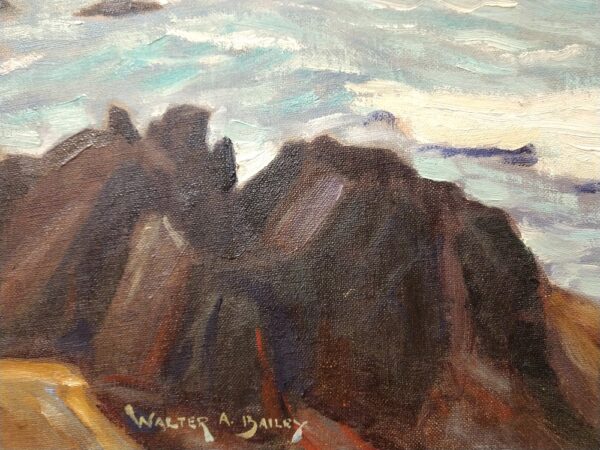 "The Restless Sea" Oil on Board by Walter Alexander Bailey (1894 - 1989) - Image 7