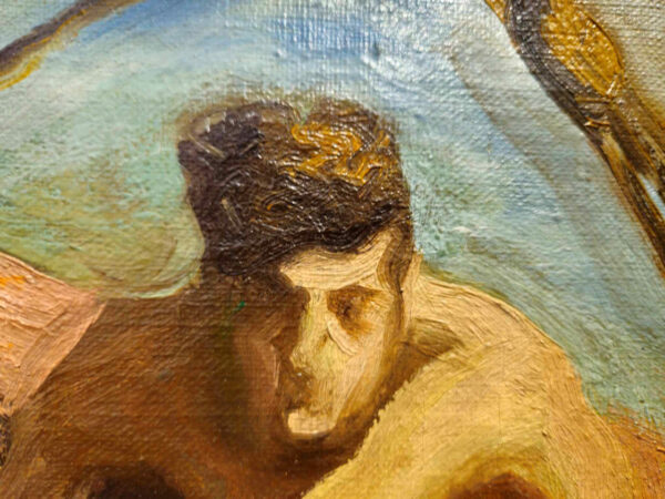 “Toilers of the Sea” by Walter Kohn (1886-1964) Oil on Canvas - Image 13