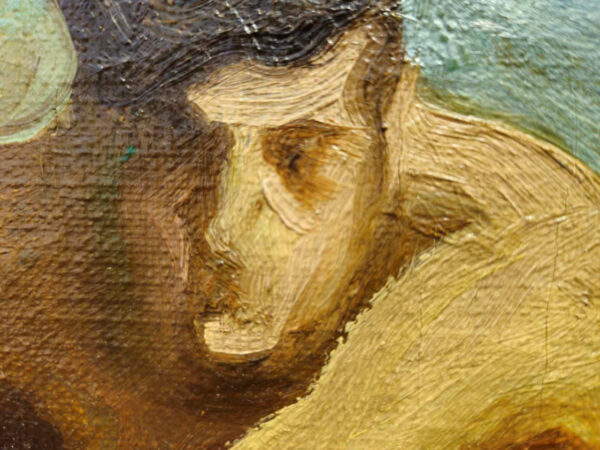 “Toilers of the Sea” by Walter Kohn (1886-1964) Oil on Canvas - Image 14