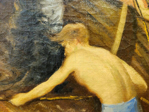 “Toilers of the Sea” by Walter Kohn (1886-1964) Oil on Canvas - Image 16