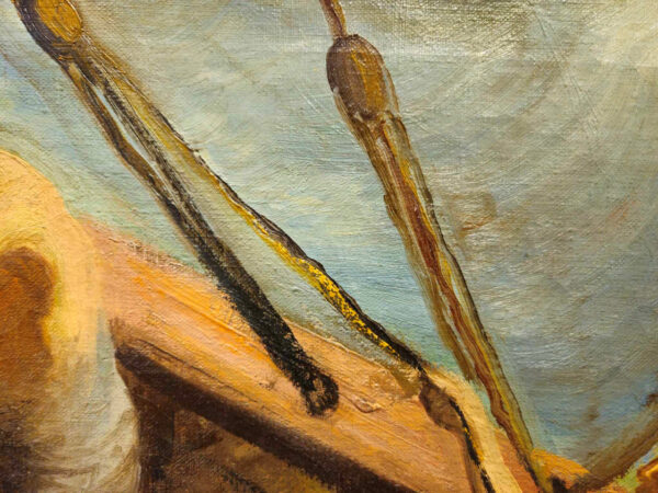 “Toilers of the Sea” by Walter Kohn (1886-1964) Oil on Canvas - Image 18