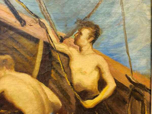 “Toilers of the Sea” by Walter Kohn (1886-1964) Oil on Canvas - Image 9