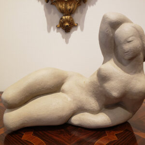 "Reclining Nude" Sculpture by Waylande Gregory (1905-1971)