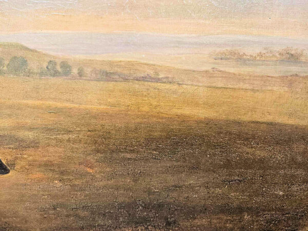 William Barraud (1810 - 1850) Attributed A Dark Bay Hunter in Landscape Portrait - Image 11