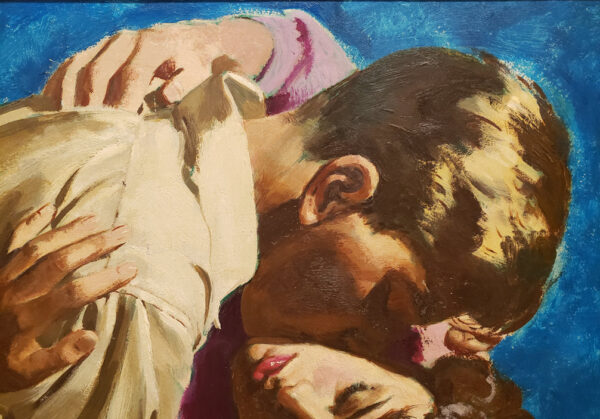 Al Charles Parker (1906 - 1985) "The Hero" Oil on Board. - Image 4