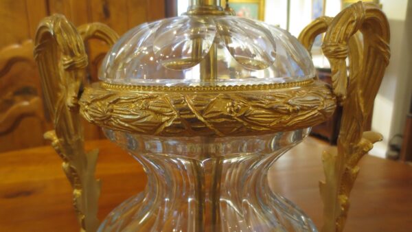 Pair Crystal Martin Benito Neapolitan Gilt Bronze Lamps - Image 8