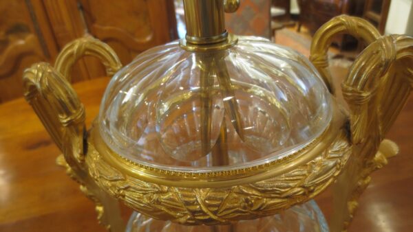 Pair Crystal Martin Benito Neapolitan Gilt Bronze Lamps - Image 9