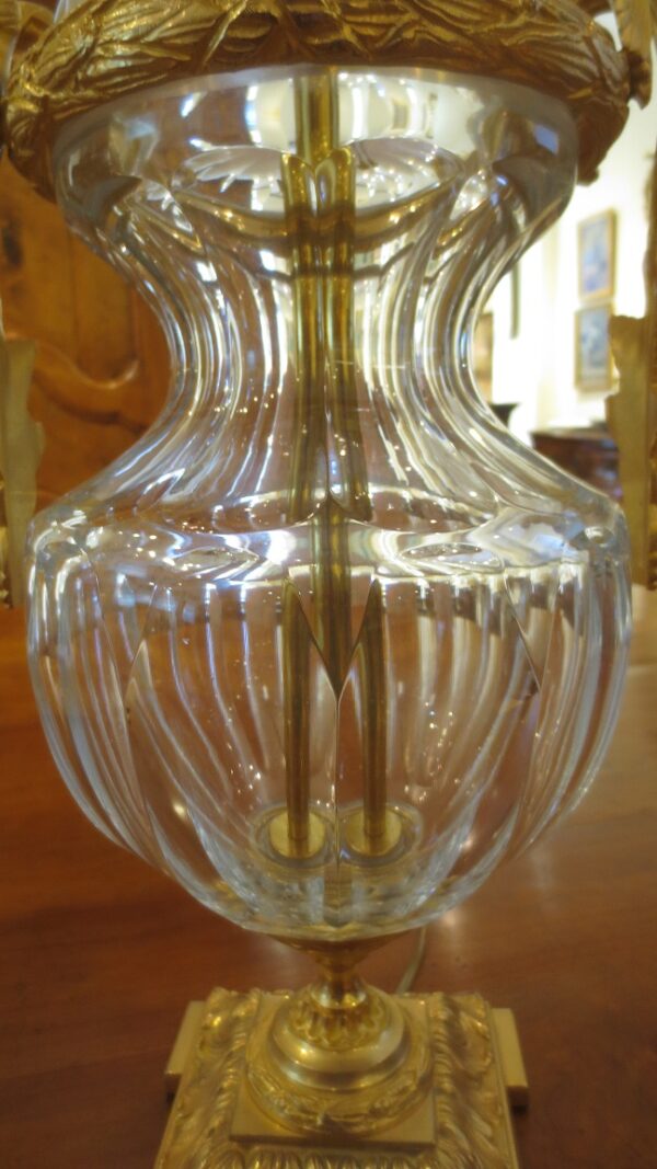 Pair Crystal Martin Benito Neapolitan Gilt Bronze Lamps - Image 10